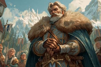 paint a dark fantasy portrait