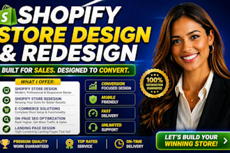 shopify store design shopify store redesign shopify website design shopify store