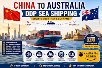 ship your products from china to australia by ddp sea shipping
