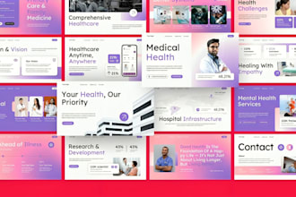 design medical presentation, healthcare nursing pharmaceutical powerpoint design