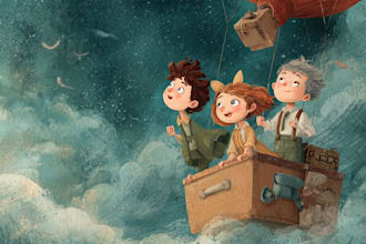 draw children book illustration