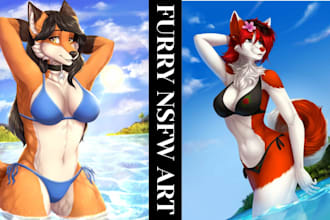 draw anime furry anthro nsfw sfw art fursona character nsfw art commissions