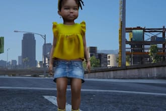 do fivem ped,fivem server base , fivem clothing, gta 5 character, fivem baby ped