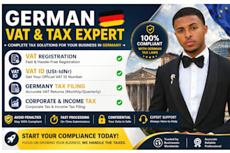 do german vat registration, germany tax filing, corporate tax income tax, vat id
