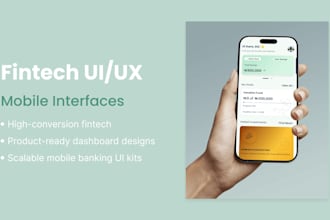 design fintech mobile app UI UX