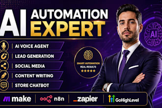 build zapier automation, zapier integration, makecom automation, ai automation