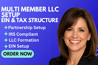 form your multi member llc with ein and partnership tax setup