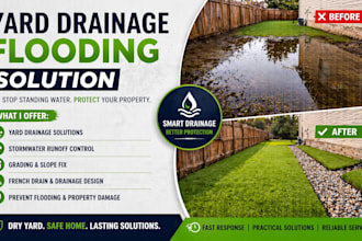 yard drainage flooding solution stormwater runoff grading fix