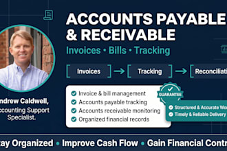 manage your account payable, account receivable, invoice and bills accounting