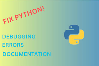 fix python bugs, automate tasks and debug your code fast