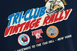 do vintage snowmobile ride t shirt logo