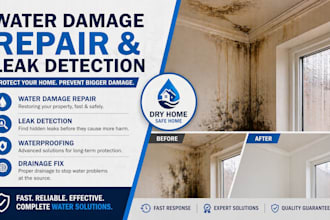 water damage repair leak detection waterproofing drainage fix