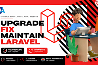 fix upgrade and maintain laravel php applications
