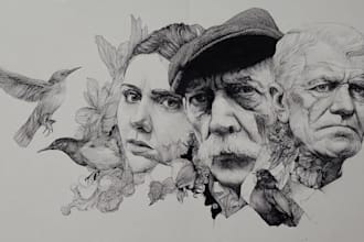 make pen and ink drawings