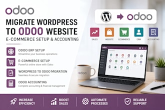 odoo erp migrate wordpress to odoo website odoo ecommerce setup odoo accounting
