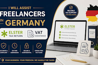 assist freelancers in germany with elster tax return and vat