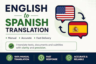 traduciré textos de ingles a español de forma clara y profesional