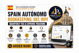 do spain autónomo bookkeeping vat iva irpf quarterly tax and expense tracking