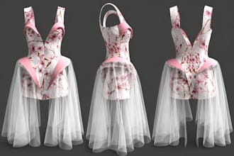 3d clothing design fashion design clo 3d clothing rendering animation 3d mockups