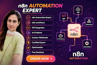 build custom workflow automation using n8n, webhooks, apis