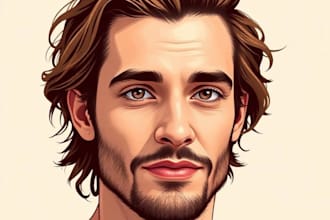 illustrate a awesome vector portrait illustration