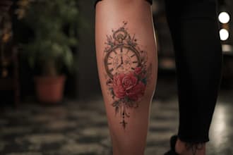 draw unique and original tattoo design with a tattoo artist