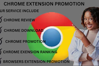 chrome extension promotion services, driving real user