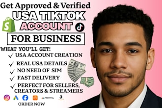 create USA tiktok account usa instagram account tiktok ads