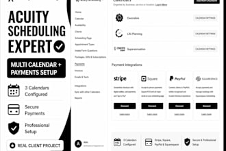 setup acuity scheduling professionally for your business