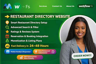 build restaurant directory website online food ordering booking delivery system
