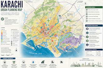 create gis maps for urban planning, agriculture, and research projects