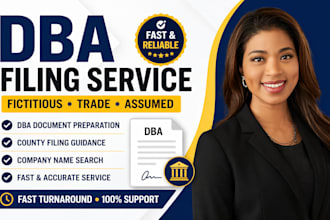 do dba filing, fictitious business name, assumed name registration, county dba
