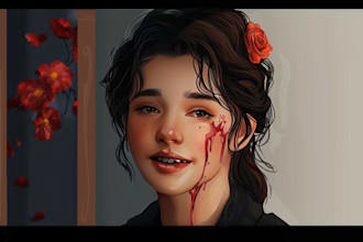 draw semi realistic of your character