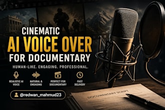 create realistic ai voice narration for documentary
