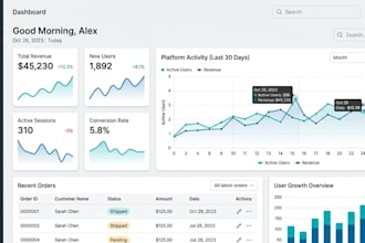 design UI UX for admin panels