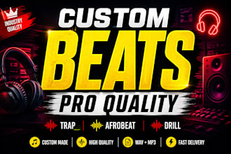 create high quality trap, drill, or afrobeat beats for you