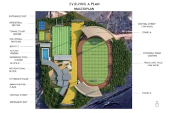 design 3d stadium, sports field, court, padel and outdoor sports complex