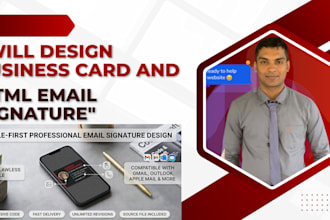 create matching business card and email signature