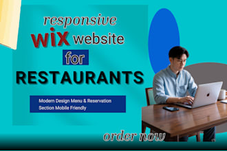 build a responsive wix website for restaurants