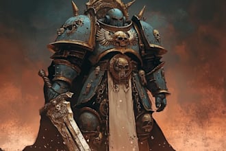 design warhammer corrupted priest or dark cult character