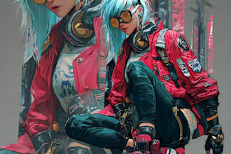 create detailed cyberpunk characters for games and stories