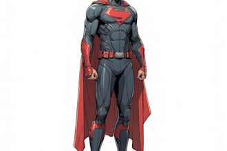 create custom superhero character art