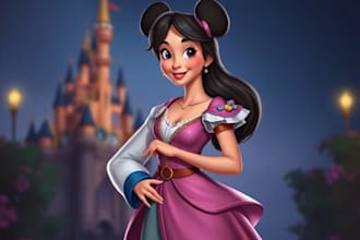 do disney cartoon portrait