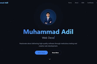 make website and portfolio