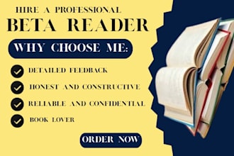 critically beta read your fantasy romance science fiction book