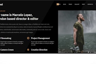 design wix video editor portfolio website filmmaker video content creator websit