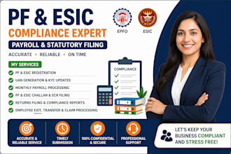 do pf esic compliance payroll and statutory filings