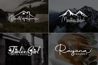 create modern signature logo and personal branding