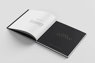 expertly design your luxury minimalist coffee table book with cover