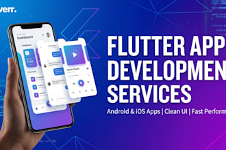 a modern flutter app with firebase backend and clean UI